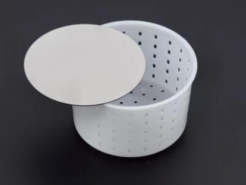 Sajtforma préslappal többféle rendelhető változat - 1/2 kg kerek sajtforma Sajtforma préslappal többféle rendelhető változat - 1/2 kg kerek sajtforma