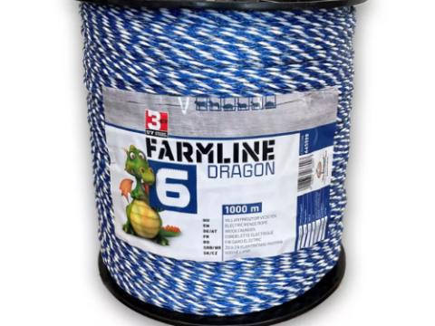 FarmLine Dragon 6 villanypásztor vezeték 1000 m FarmLine Dragon 6 villanypásztor vezeték 1000 m