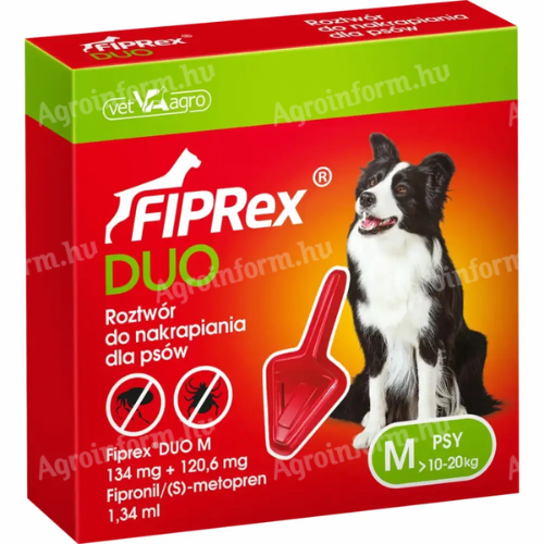Fiprex Duo M kullancs és bolha riasztó kutyáknak