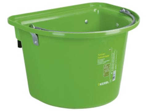 Abrakos vödör akasztóval és füllel, zöld