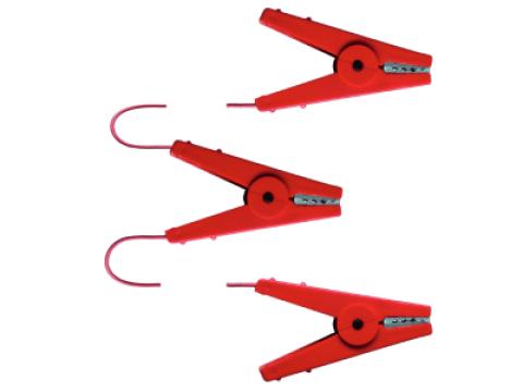 AKO villanypásztor csatlakozó kábel, 60 cm, 3 krokodilcsipesszel AKO villanypásztor csatlakozó kábel, 60 cm, 3 krokodilcsipesszel