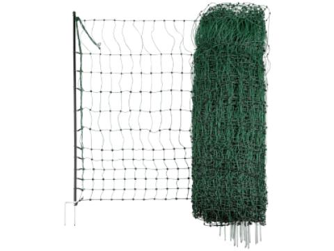 Baromfiháló, zöld, 50 m x 106 cm, dupla leszúró tüskével Baromfiháló, zöld, 50 m x 106 cm, dupla leszúró tüskével
