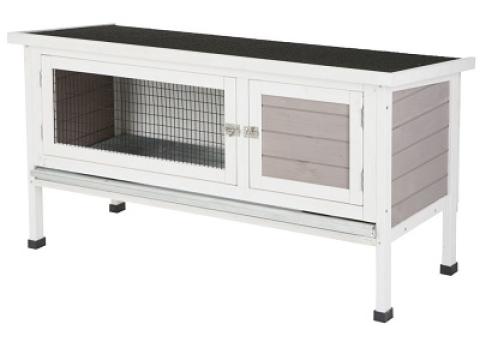 Freddy nyúlház, fehér/szürke, 116x45x62 cm