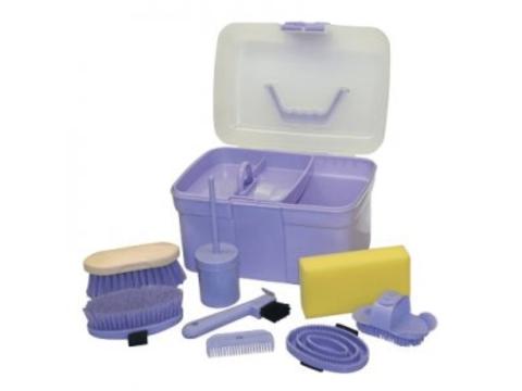 Junior lóápoló készlet dobozban - lila Junior lóápoló készlet dobozban - lila