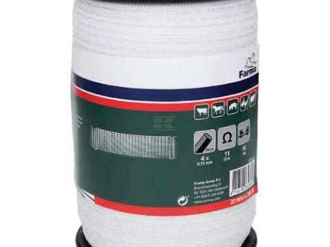 Villanypásztor szalag 20 mm 200 m (4x0,15SS) Villanypásztor szalag 20 mm 200 m (4x0,15SS)