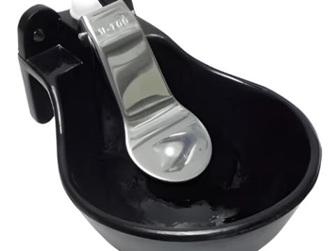 Öntöttvas itatótál rozsdamentes acél nyelvvel Öntöttvas itatótál rozsdamentes acél nyelvvel