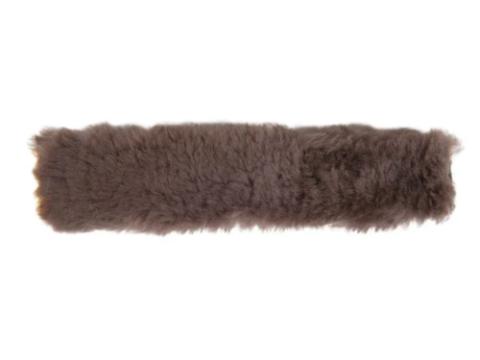 Valódi bárányszőr orr- vagy tarkóvédő - sötétbarna