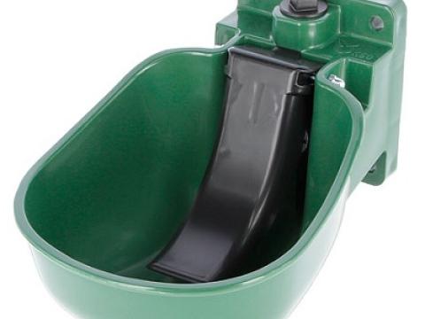 Műanyag nyomónyelves önitató - olíva Műanyag nyomónyelves önitató - olíva