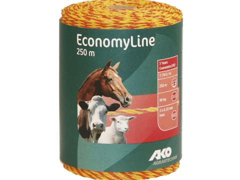 EconomyLine villanypásztor vezeték 250 m 0,2 mm vezetőszál, sárga/narancs EconomyLine villanypásztor vezeték 250 m 0,2 mm vezetőszál, sárga/narancs