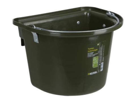 Abrakos vödör akasztóval és füllel, sötétzöld Abrakos vödör akasztóval és füllel, sötétzöld