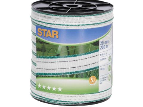 STAR CLASSE szalag Deluxe fehér/zöld 20 mm/200 m STAR CLASSE szalag Deluxe fehér/zöld 20 mm/200 m