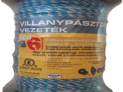 Villanypásztor vezeték ECO-6 fémszálas KÉK 400 m Villanypásztor vezeték ECO-6 fémszálas KÉK 400 m