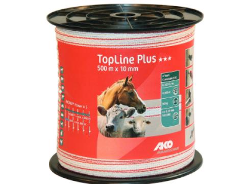 TOPLINE PLUS szalag 500 m/10 mm fehér/piros TOPLINE PLUS szalag 500 m/10 mm fehér/piros