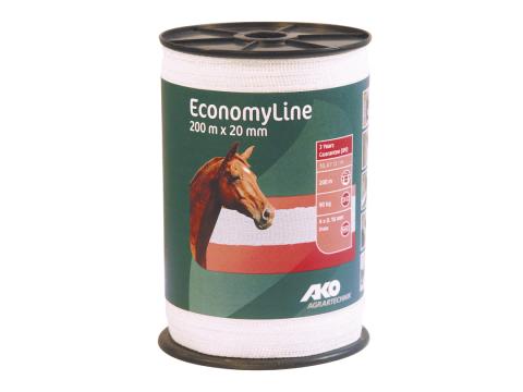 EconomyLine villanypásztor szalag 200 m/20 mm EconomyLine villanypásztor szalag 200 m/20 mm