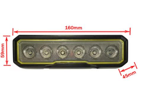 Munkalámpa LED hosszúkás terítő 30W 12/24V
