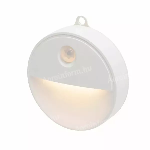 Elemlámpa LED mozgásérzékelős kör alakú