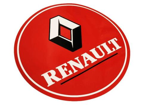 Matrica Renault-hoz kör retro 22cm