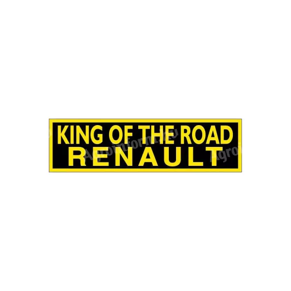 Matrica - King of the road felirattal