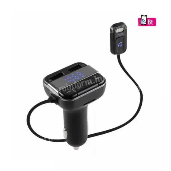 Autós telefon kihangosító Bluetooth FM modulátor MIC
