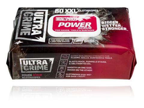 Nedves törlőkendő Ultragrime PRO PowerScrub  XXL+ 80db/cs