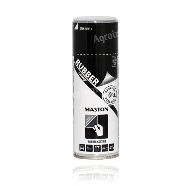 Lehúzható gumifesték spray matt fekete 400ml. RUBBER