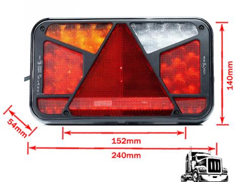 Lámpa LED 6 funkciós háromszög prizmás csatlakozós Canbus 12V Lámpa LED 6 funkciós háromszög prizmás csatlakozós Canbus 12V