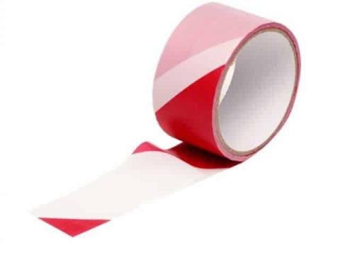 Piros-fehér kordonszalag 25 m Piros-fehér kordonszalag 25 m
