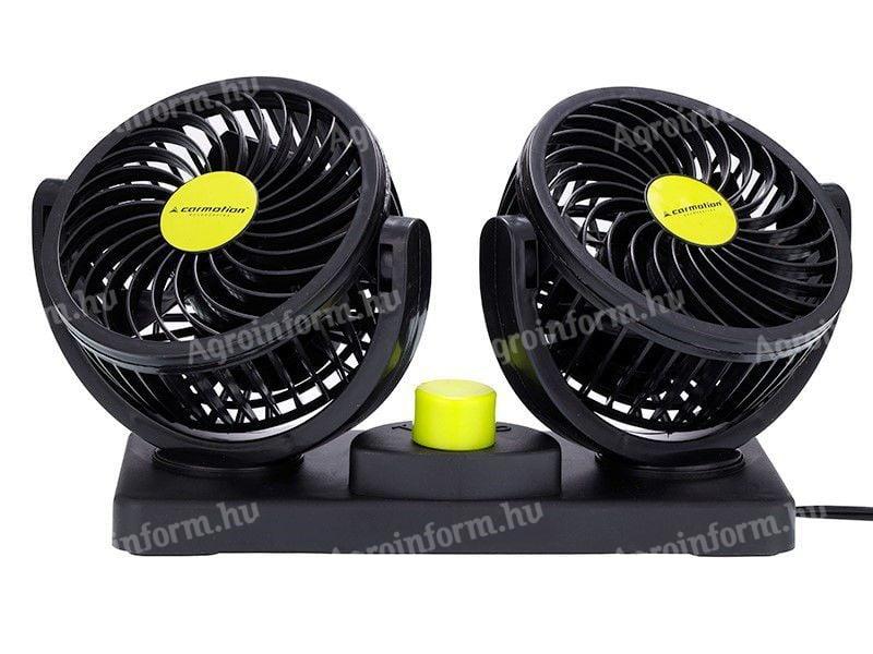 Autós ventilátor dupla 8W