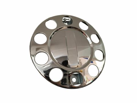 Kamion dísztárcsa kerékagyfedő teli inox Kamion dísztárcsa kerékagyfedő teli inox