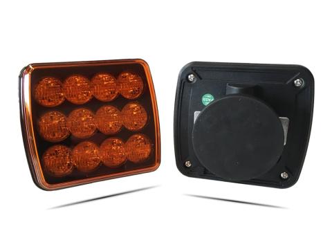 Villogó lámpa sárga kiegészítő ledes tölthető mágnestalpas Villogó lámpa sárga kiegészítő ledes tölthető mágnestalpas