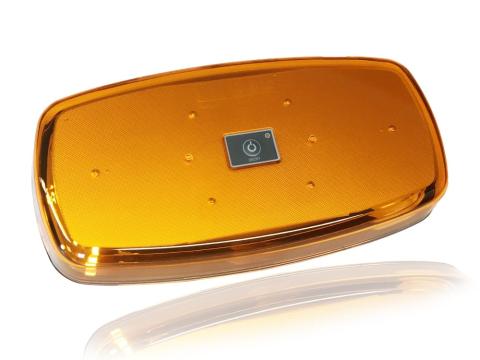 Villogó lámpa sárga fényhíd LED sárga mágnestalpas, tölthető