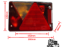 Lámpa utánfutó Multipoint IV 12V Aspöck