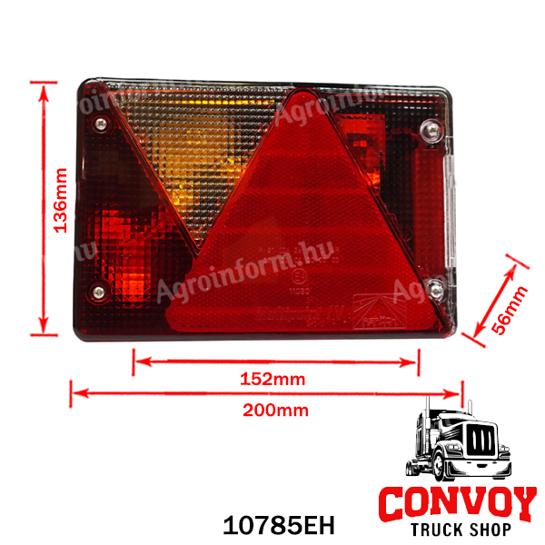 Lámpa utánfutó Multipoint IV 12V Aspöck