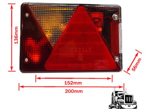 Lámpa utánfutó Multipoint IV 12V Aspöck