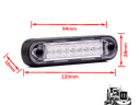 Lámpa helyzet LED beépíthető hosszú 4LED