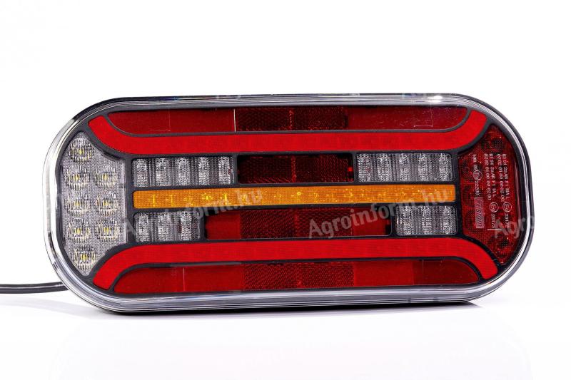 Lámpa LED 6 funkciós dinamikus indexszel prizmás 12-36V