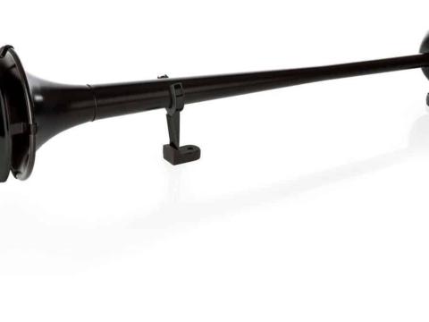 Légkürt 85 cm kör matt fekete 108 dB