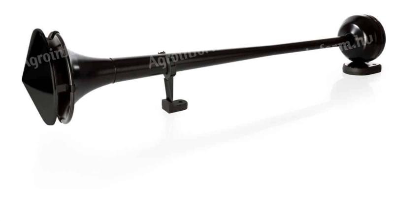 Légkürt 85 cm kör matt fekete 108 dB