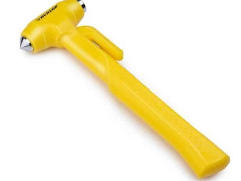 Üvegtörő biztonsági kalapács övvágóval