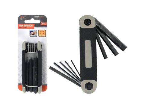 Imbuszkulcs készlet 8 db-os összehajtható Imbuszkulcs készlet 8 db-os összehajtható