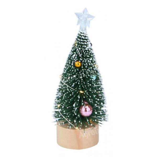 Karácsonyfa dekor 22,5 cm 10 LED elemes