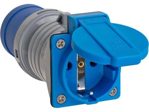 Elektromos adapter Perilex 3 tűs dugóról 230 V-os aljzatra