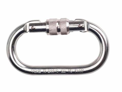 Csavaros karabiner hőkezelt acél