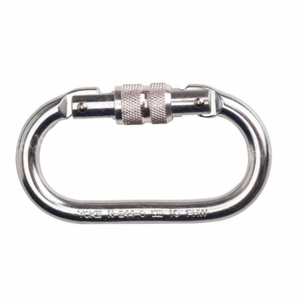 Csavaros karabiner hőkezelt acél