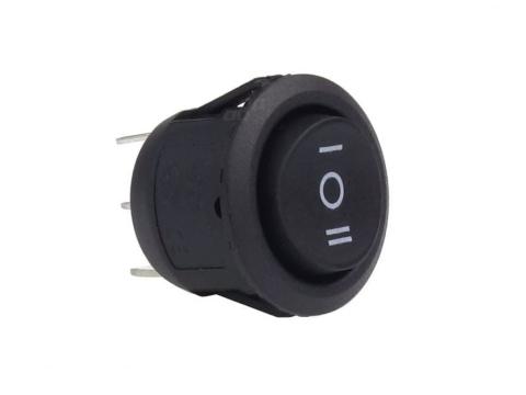 Billenő kapcsoló kerek 3 állású Billenő kapcsoló kerek 3 állású