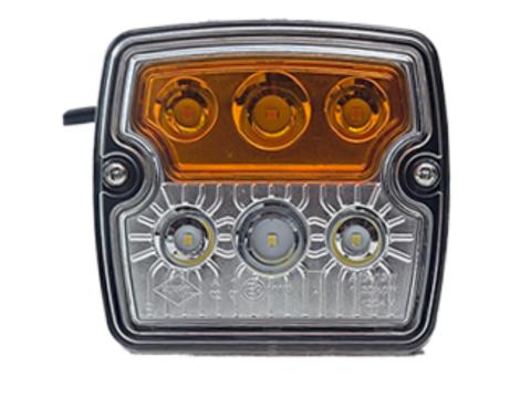 Lámpa traktor első helyzetjelző és index Led kicsi 12/24V