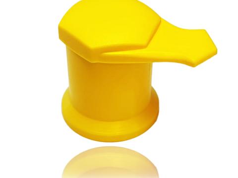 Kerékanya lazulásjelző csavarkupak műanyag sárga