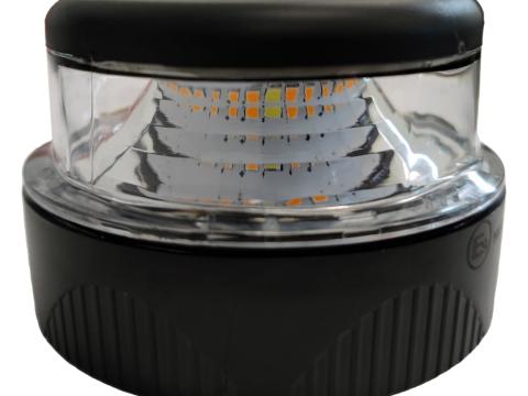 Villogó lámpa sárga vészjelző elemes 4 funkciós