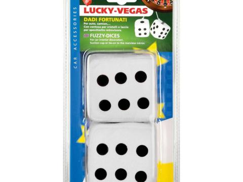 Plüss dobókocka autóba 2 db