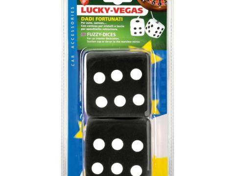 Plüss dobókocka autóba 2 db